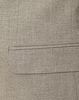 Harry Brown Mens Taupe Textured Stretch Skinny Fit Wedding Suit Jacket