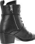 Womens Allsaints Katy Lace Up Heeled Leather Boots in Black