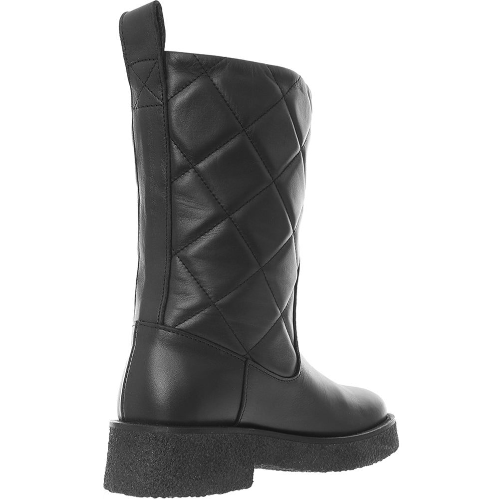 Quilted flat boot best sale