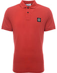 Stone Island Mens Polo Shirt In Red