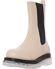 Raid Womens Wide Fit Neville Pull On Calf Boots in White