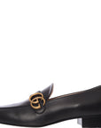 Gucci Womens Marmont Logo Embellished Leather Loafers In Black