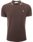 Stone Island Mens Polo Shirt In Brown