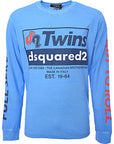 Dsquared2 Mens Long Sleeve T-Shirt In Azure