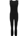 Saint Laurent Womens Wool Blend Jumpsuit In Black