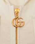 Gucci Womens Organic Cotton Twill Dress In White