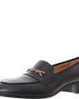 Gucci Womens Horsebit Detailed Leather Loafers In Black
