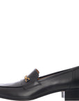 Gucci Womens Horsebit Detailed Leather Loafers In Black