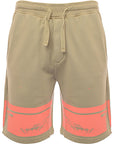 Stone Island Mens Fleece Bermuda Shorts In Beige