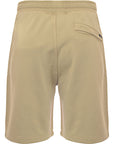 Stone Island Mens Fleece Bermuda Shorts In Beige
