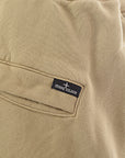 Stone Island Mens Fleece Bermuda Shorts In Beige