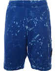 Stone Island Mens Fleece Bermuda Shorts In Blue