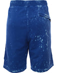 Stone Island Mens Fleece Bermuda Shorts In Blue