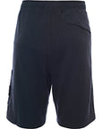 Stone Island Mens Fleece Bermuda Shorts In Blue