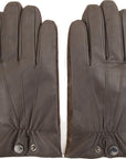 Dents Mens C/O - Hairsheep Suede Leather Touchscreen Gloves in Brown