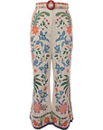 Zimmermann Womens Ginger Crop Flare Pant in Multicoloured