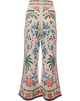 Zimmermann Womens Ginger Crop Flare Pant in Multicoloured