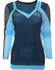 Loewe Womens Mesh Cami Print Trompe L'Oeil Top in Blue