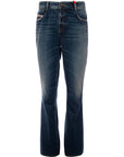 Diesel Womens Ebbey Low Rise Flared Jean In Blue