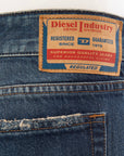 Diesel Womens Ebbey Low Rise Flared Jean In Blue