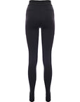 Dolce & Gabbana Womens Logo Plaque Leggings in Black