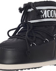 Moonboot Womens Icon Low Nylon Lace Up Boot in Black