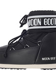Moonboot Womens Icon Low Nylon Lace Up Boot in Black