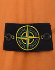 Stone Island Mens Hooded Zip Up Overshirt in Orange