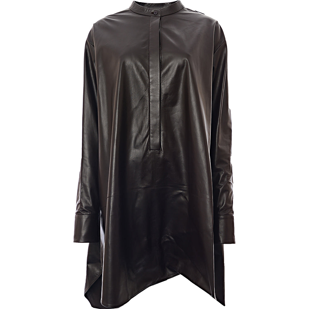 knee length dresses for ladies ELSA NAPPA LEATHER DRESS main image 1