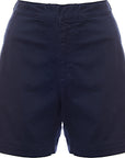 Mens Orlebar Brown C/O - Bulldog Cotton Twill Stretch Flat Front Short In Blue