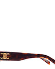 Celine Womens Triomphe Cat Eye Skinny in Tortoiseshell