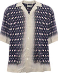 Dries Van Noten Mens Cassi Viscose Short Sleeve Boxy Shirt in Multicoloured