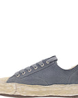 Miharayasuhiro Mens Peterson 23 Low/ Original Sole Canvas Garment Dye Low-Top Sneaker in Blue