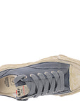 Miharayasuhiro Mens Peterson 23 Low/ Original Sole Canvas Garment Dye Low-Top Sneaker in Blue