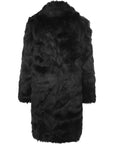 NA-KD Womens Black Faux Fur Coat