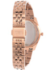 Fossil Men's Mini Scarlett Rose Gold Bracelet Watch with Light Blue Dial ES4901