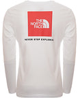 The North Face WomensRed Box long sleeve t-shirt in white