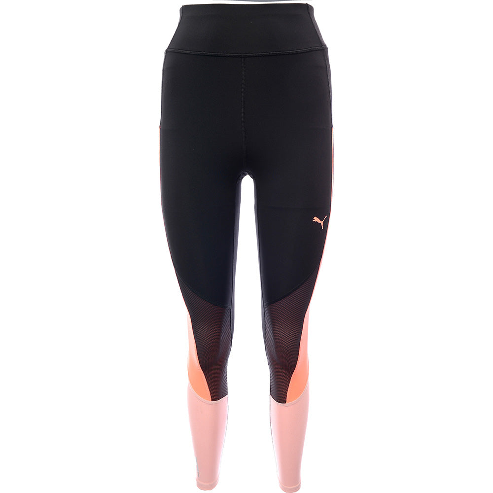 Puma Women s Black Training Pearl Mesh Leggings Sale Lab UK