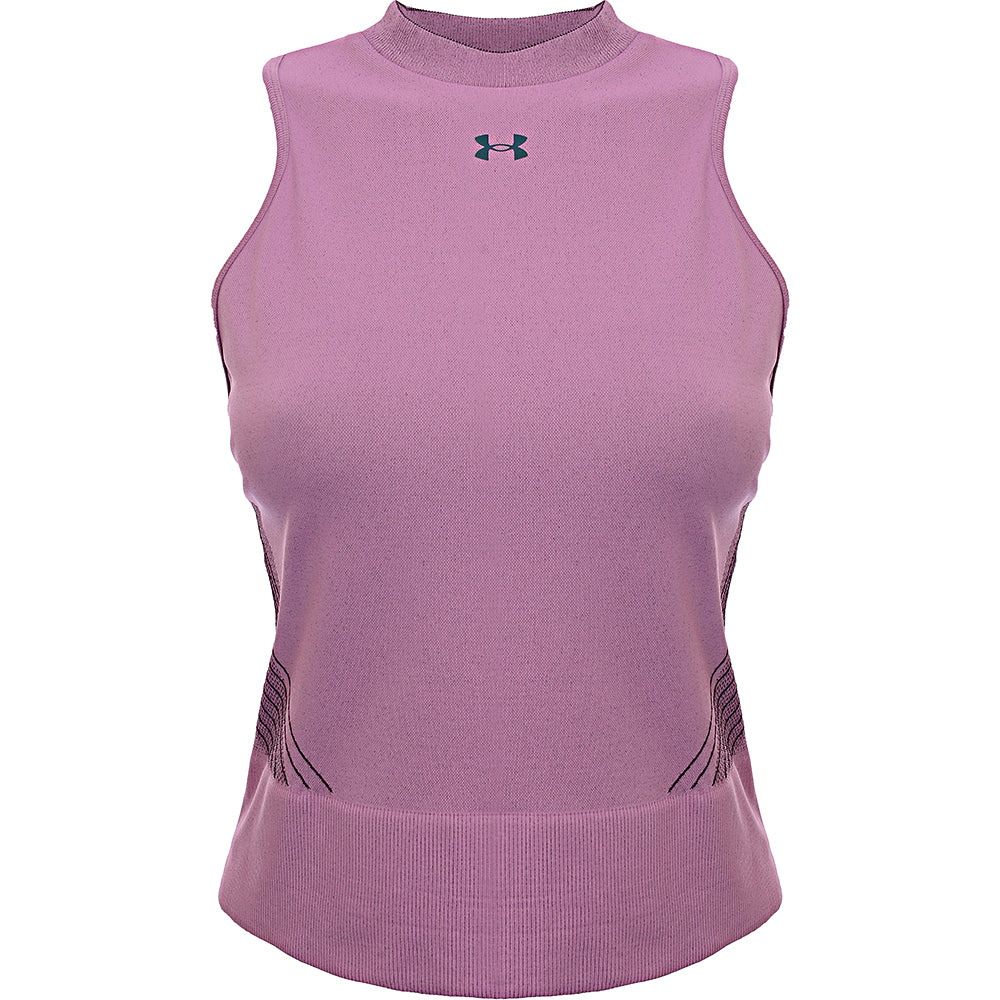 Under Armour Womens Training Rush Seamless Crop Vest In Pink