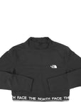 The North Face Women's Black Performance Cropped Long Sweatshirt