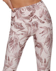 Lorna Jane Vintage Palm Ankle Biter Leggings in Vintage Palm Print