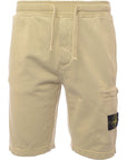 Stone Island Mens Fleece Bermuda Shorts In Grey