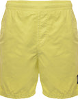 Stone Island Mens Beach Shorts In Yellow
