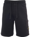 Stone Island Mens Fleece Bermuda Shorts In Black