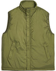 Beams Mens Green Mil Puff Vest
