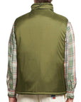 Beams Mens Green Mil Puff Vest