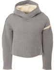 Y-3 Womens Hooded Sweatshirt In Grey