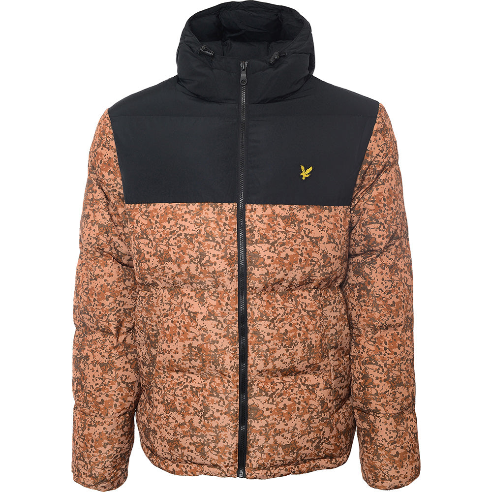 Lyle and scott colour block puffer jacket online