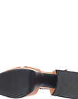 Womens Lamoda Flared Heel Platform Sandal In Beige