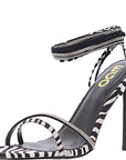 Womens Ego Oakley Heeled Sandals With Diamante In Multicoloured